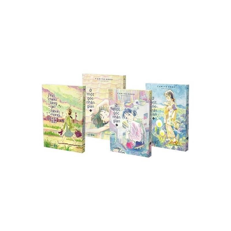 Boxset Ở Một Góc Nhân Gian (3 Tập) + Phố Chiều Lặng Gió Mênh Mang Anh Đào (Bộ 4 Cuốn)