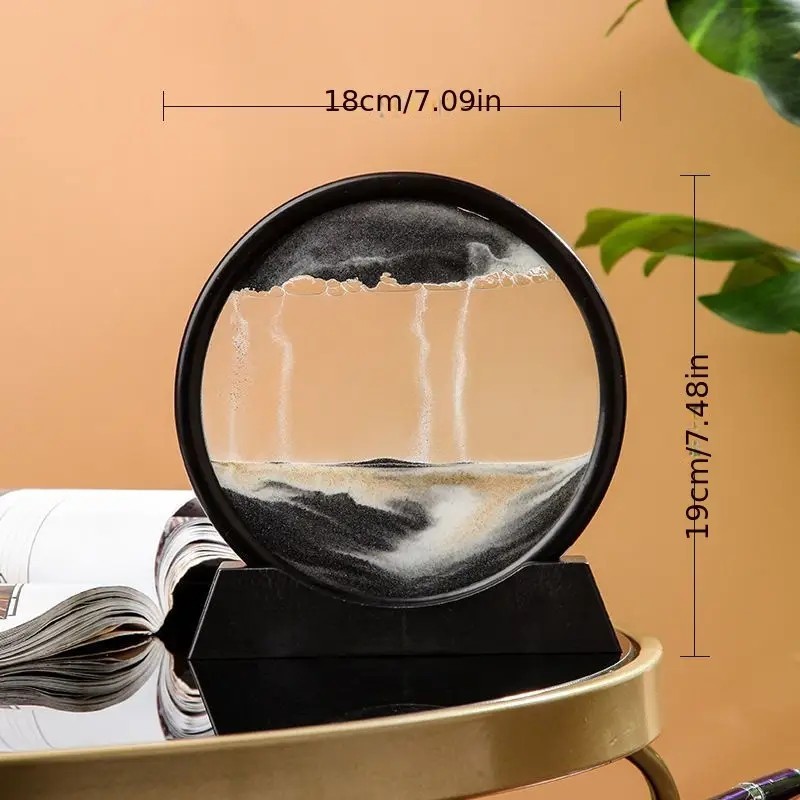 3D Dynamic Moving Sand Moving Sand Art Picture For Relaxing Desktop Home Office Decoration