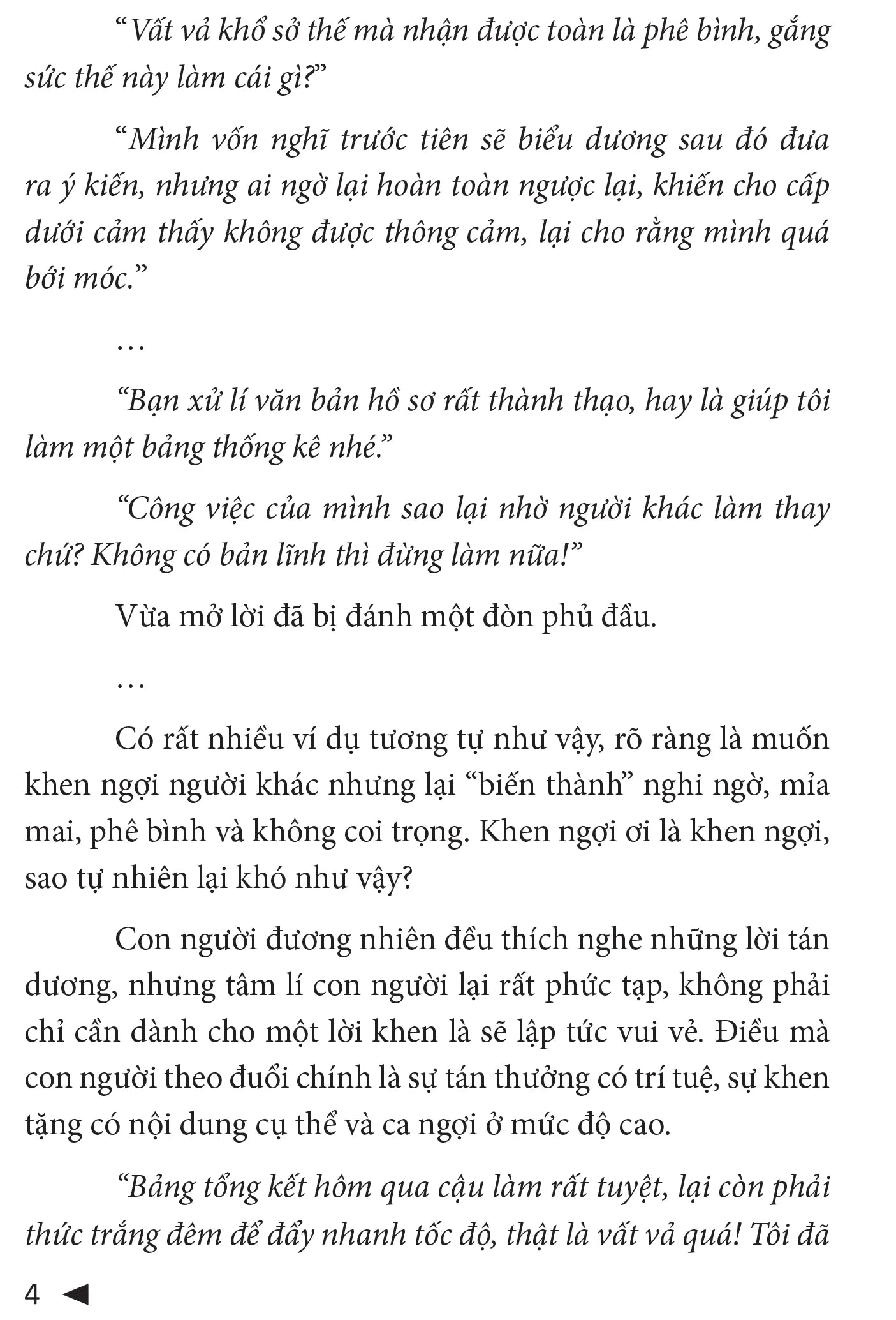 Sức Mạnh Của Sự Khen Ngợi