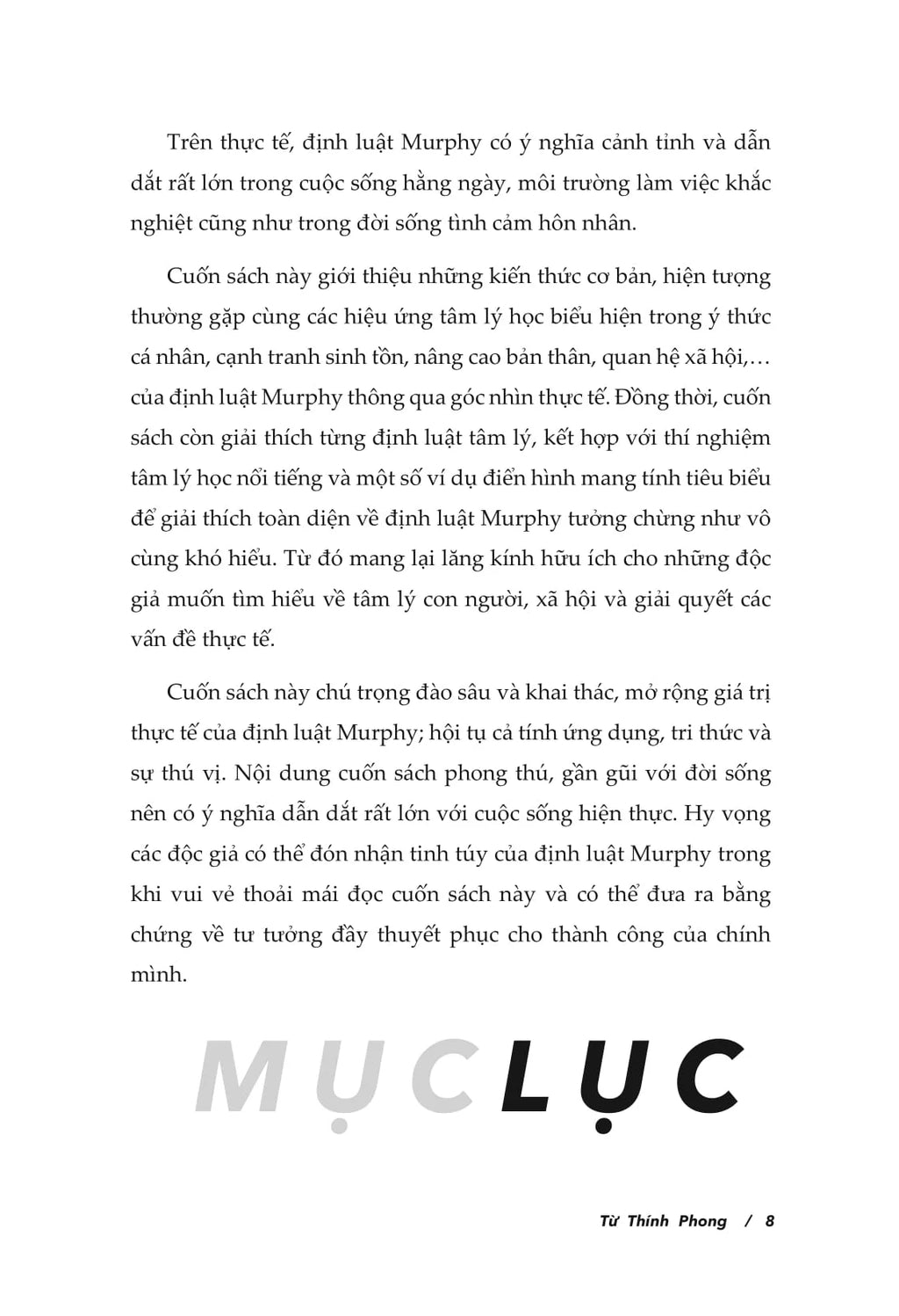 Định Luật Murphy - Mọi Bí Mật Tâm Lý Thao Túng Cuộc Đời Bạn