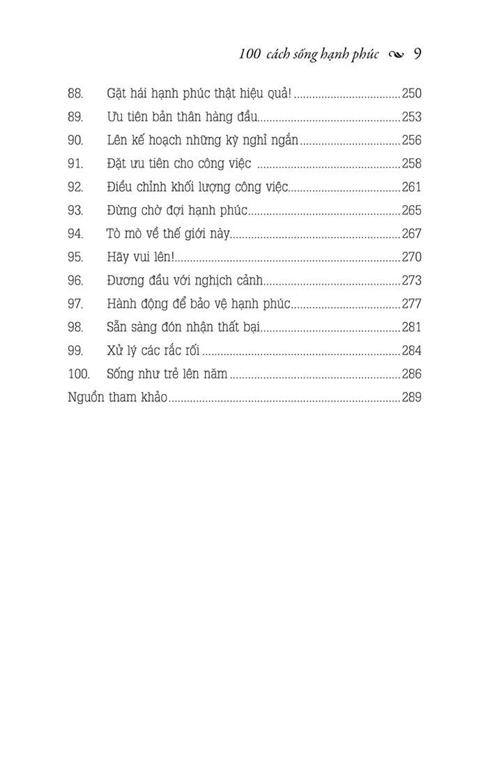 100 Cách Sống Hạnh Phúc