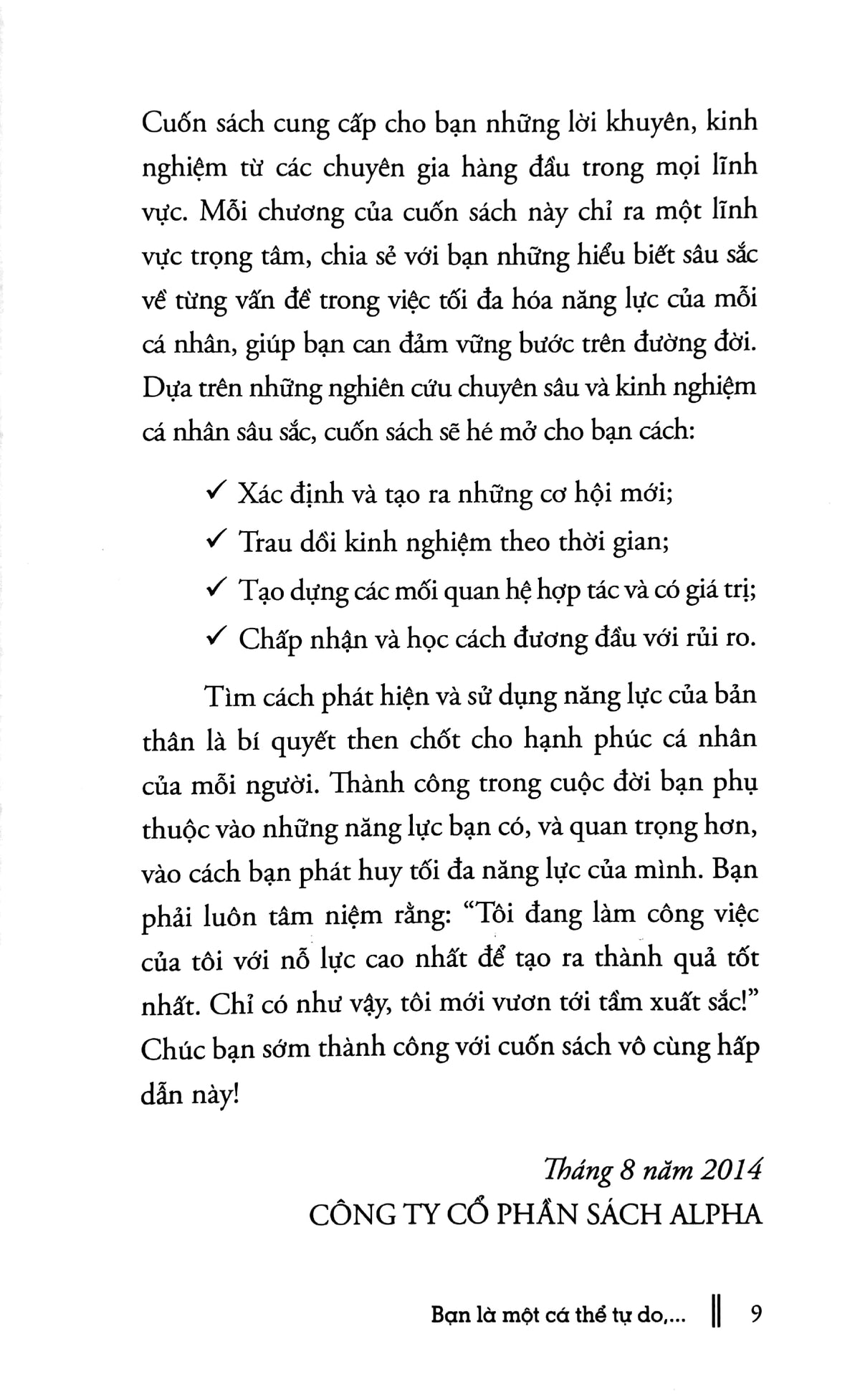 Tối Đa Hóa Năng Lực Bản Thân