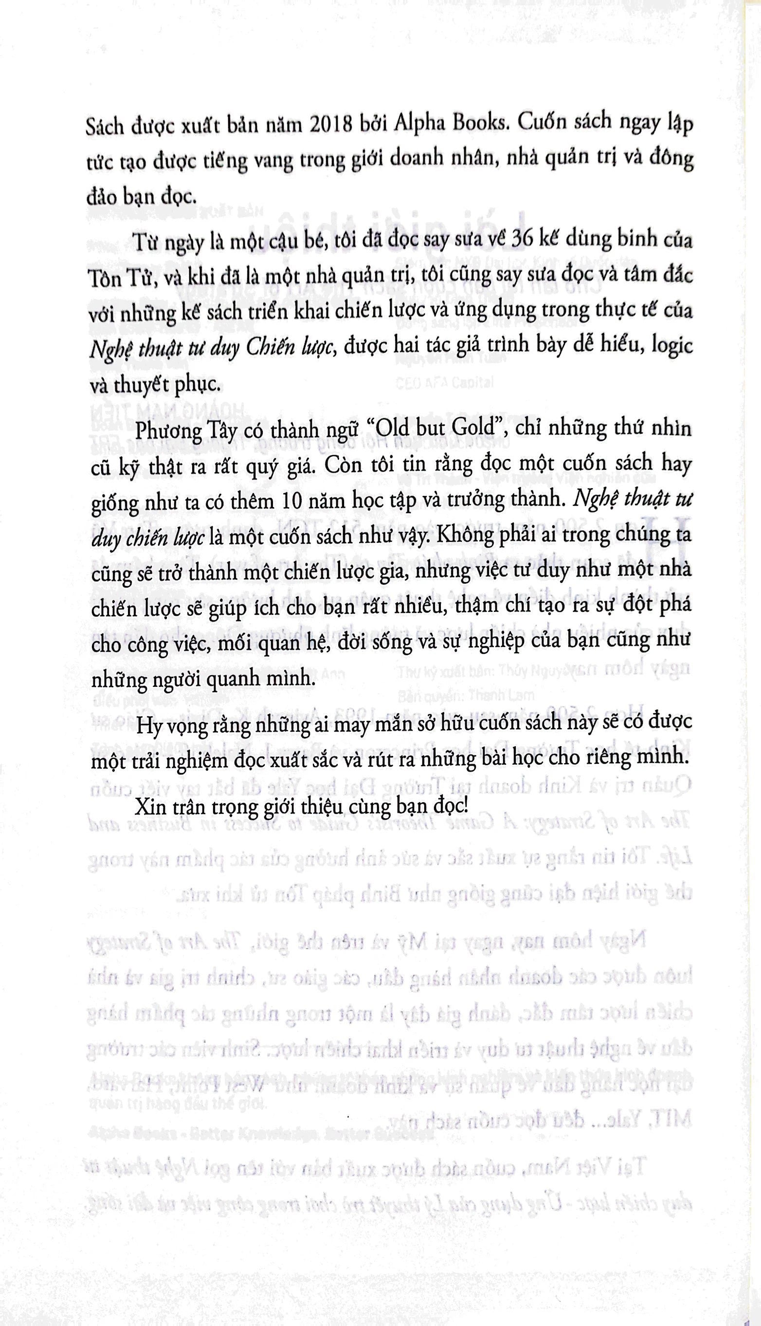 Nghệ Thuật Tư Duy Chiến Lược