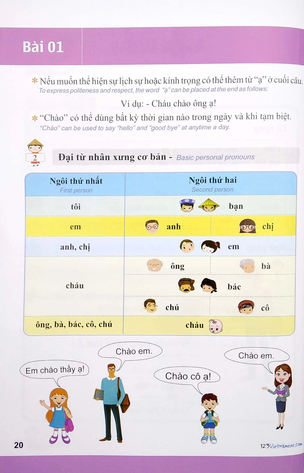 Tiếng Việt 123 - Tiếng Việt Cho Người Nước Ngoài - Vietnamese For Beginners - Student Book - Trình Độ A (Tái Bản 2024)