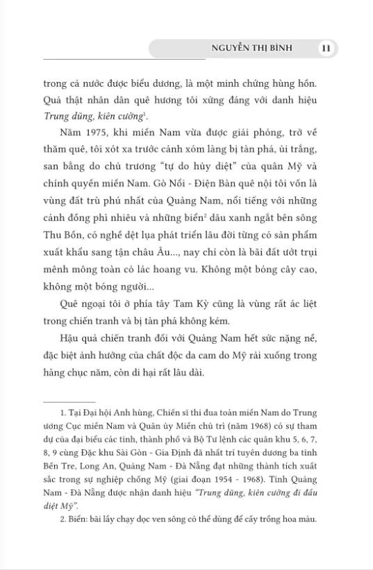 Nguyễn Thị Bình - Gia Đình, Bạn Bè Và Đất Nước