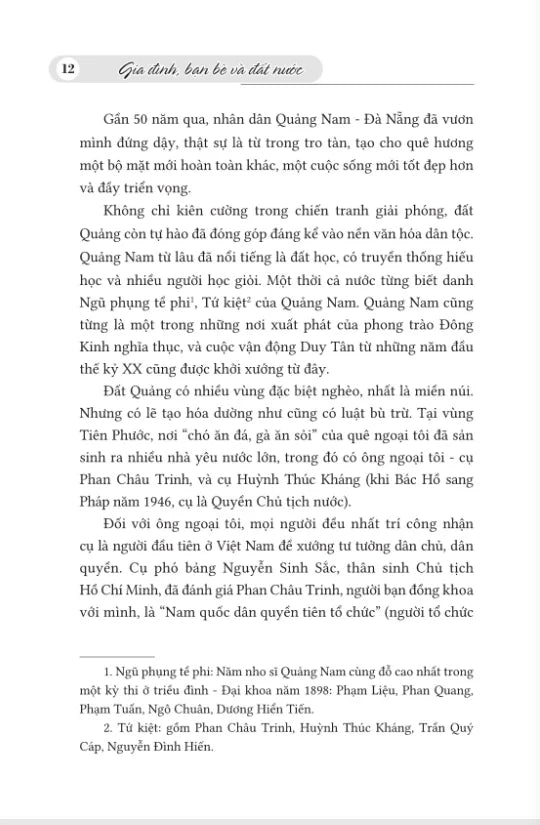 Nguyễn Thị Bình - Gia Đình, Bạn Bè Và Đất Nước