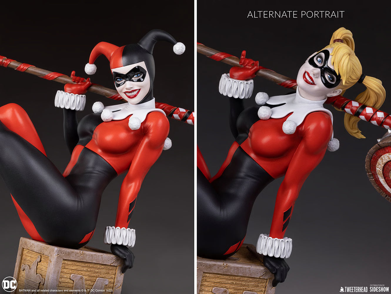 Sideshow The Harley Quinn On Throne (Deluxe) Maquette 1/4 scale