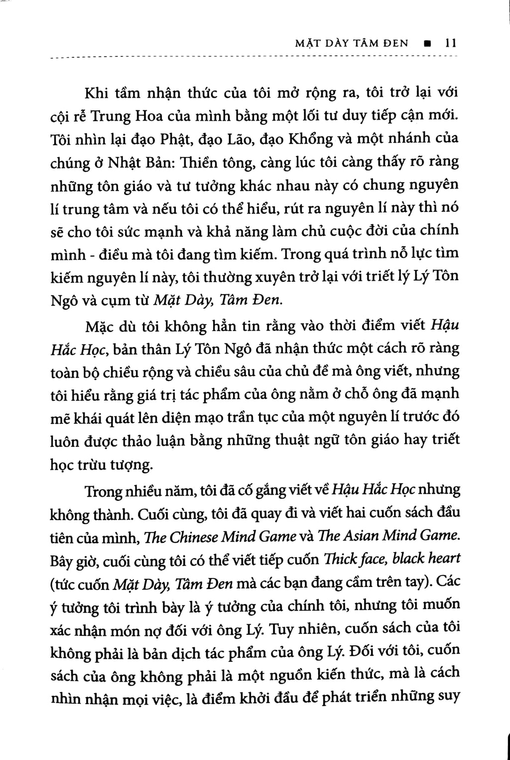 Mặt Dày Tâm Đen