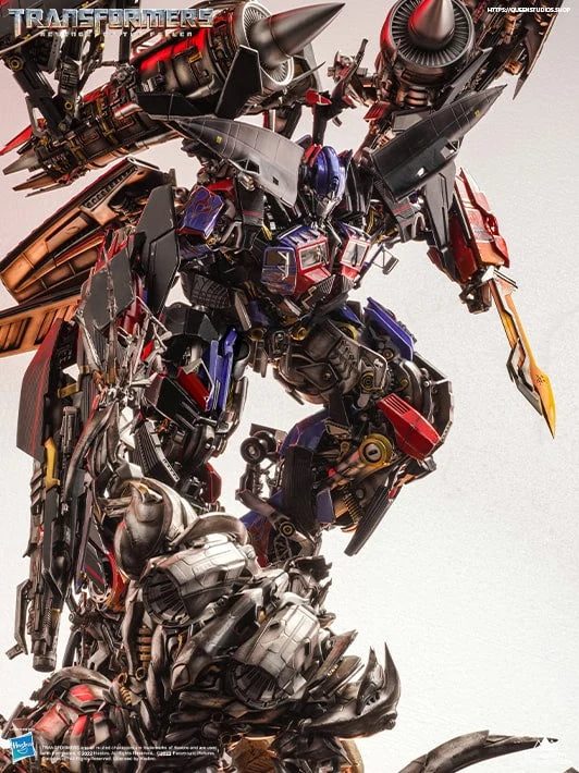 Queen Studio Jetpower Optimus Prime VS Megatron