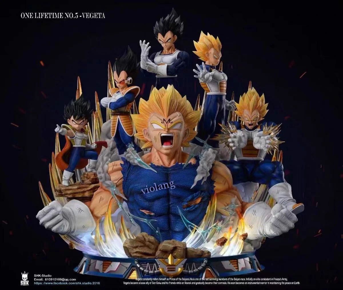SHK Studio Dragon Ball Vegeta One Lifetime