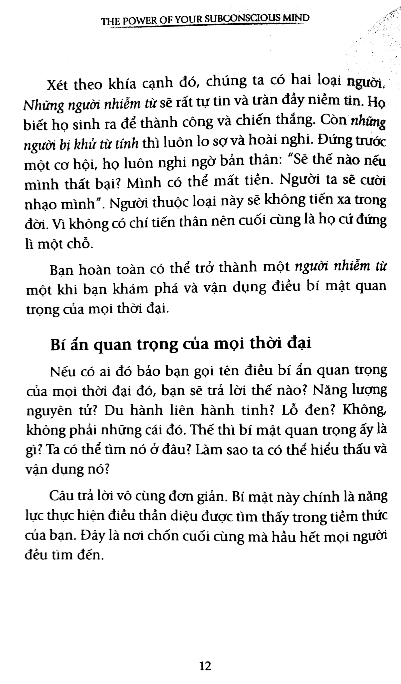 Sức Mạnh Tiềm Thức