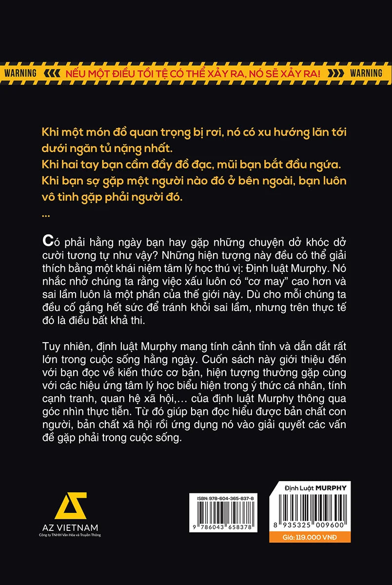 Định Luật Murphy - Mọi Bí Mật Tâm Lý Thao Túng Cuộc Đời Bạn