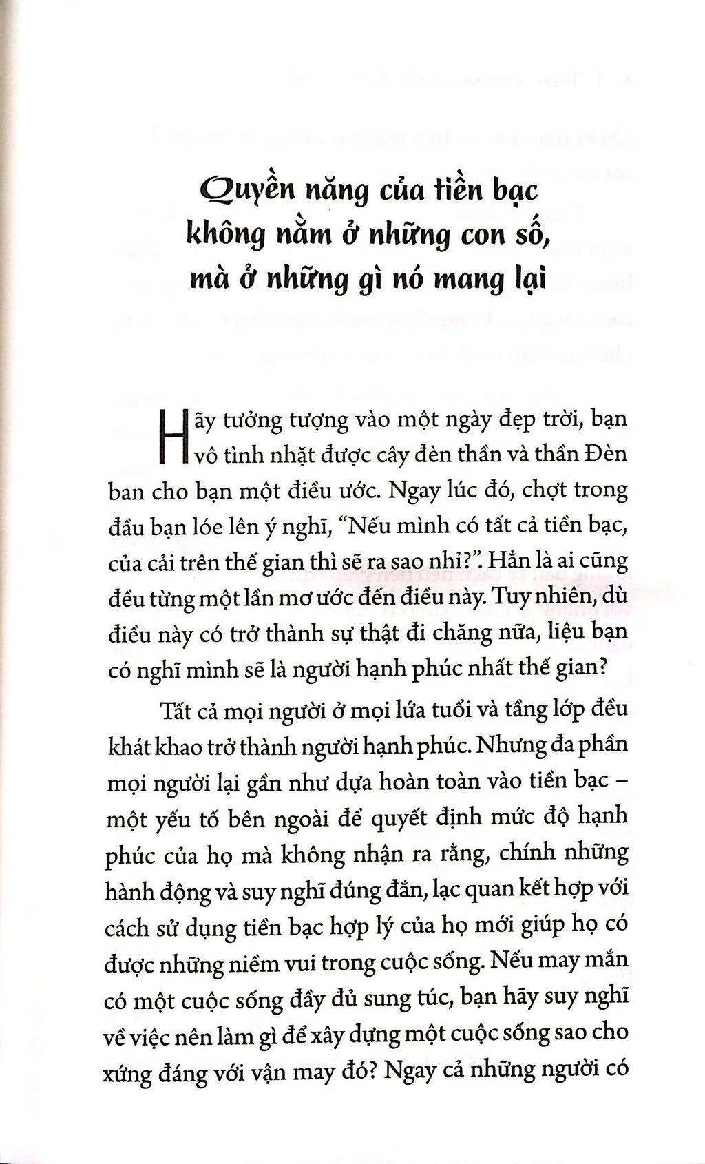 Tiền Không Bao Giờ Là Đủ