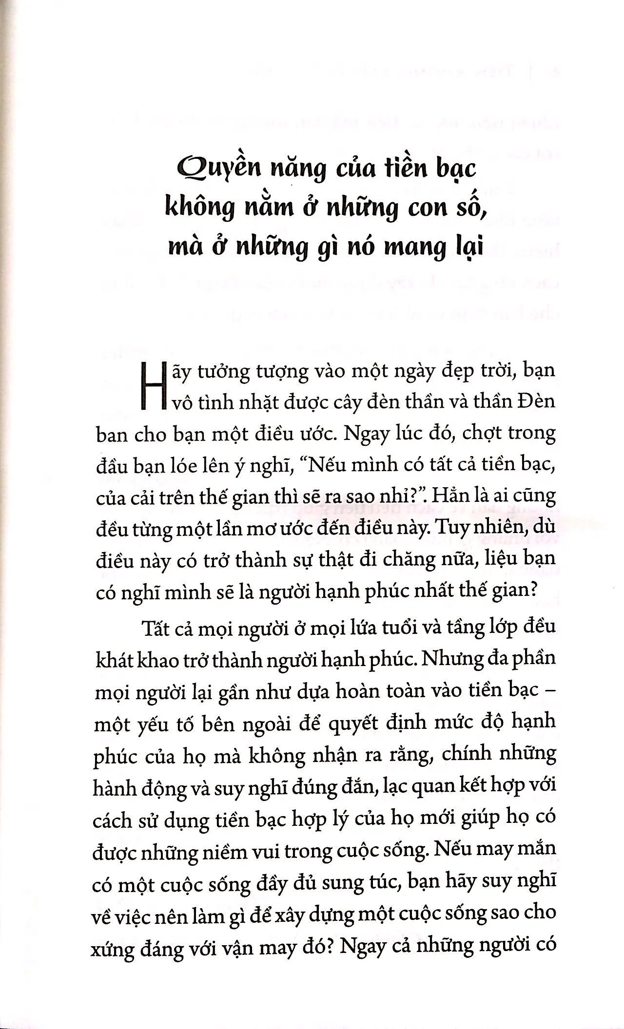Tiền Không Bao Giờ Là Đủ